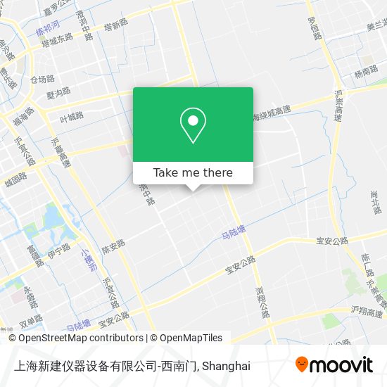 上海新建仪器设备有限公司-西南门 map