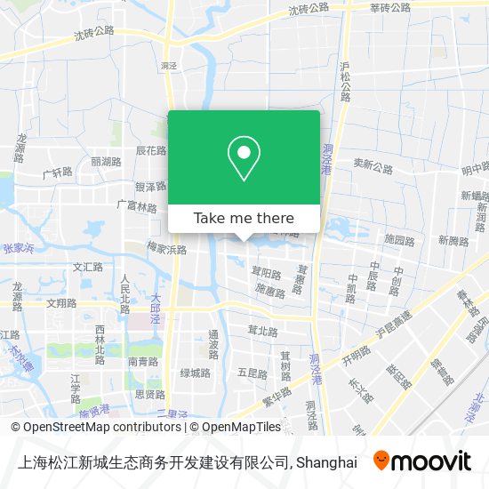 上海松江新城生态商务开发建设有限公司 map