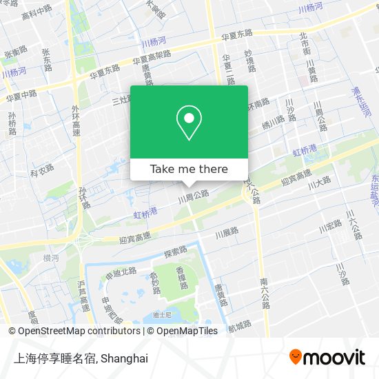 上海停享睡名宿 map