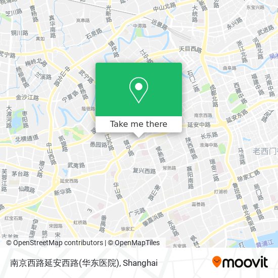 南京西路延安西路(华东医院) map