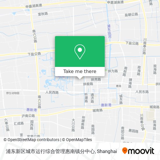 浦东新区城市运行综合管理惠南镇分中心 map