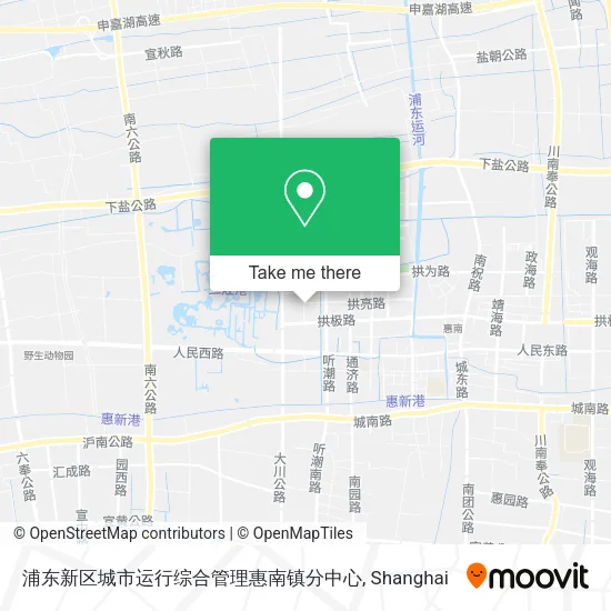 浦东新区城市运行综合管理惠南镇分中心 map