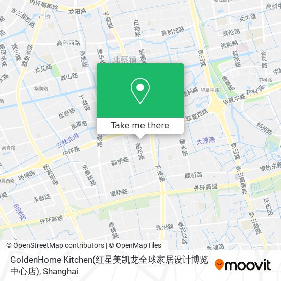 GoldenHome Kitchen(红星美凯龙全球家居设计博览中心店) map