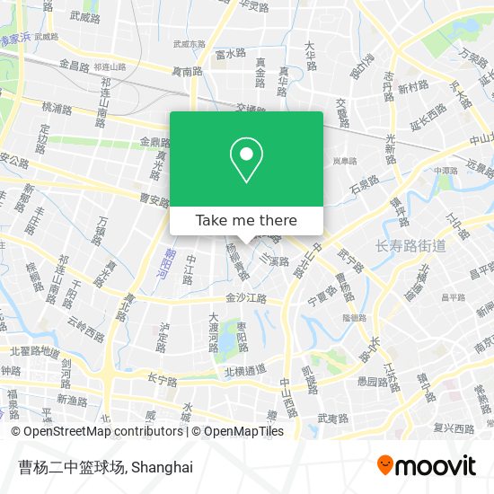 曹杨二中篮球场 map