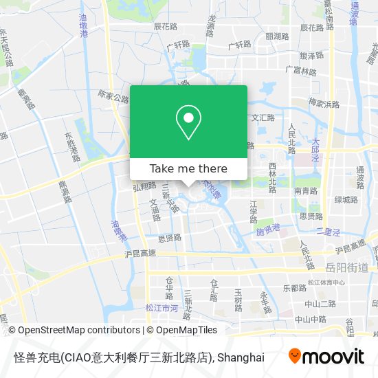 怪兽充电(CIAO意大利餐厅三新北路店) map