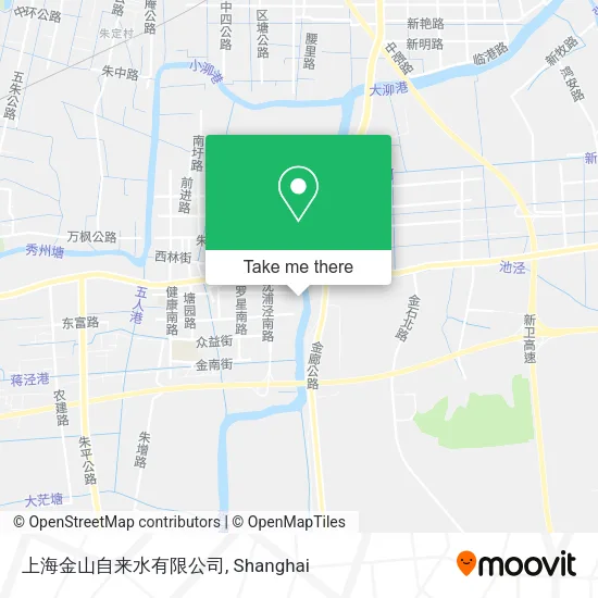 上海金山自来水有限公司 map