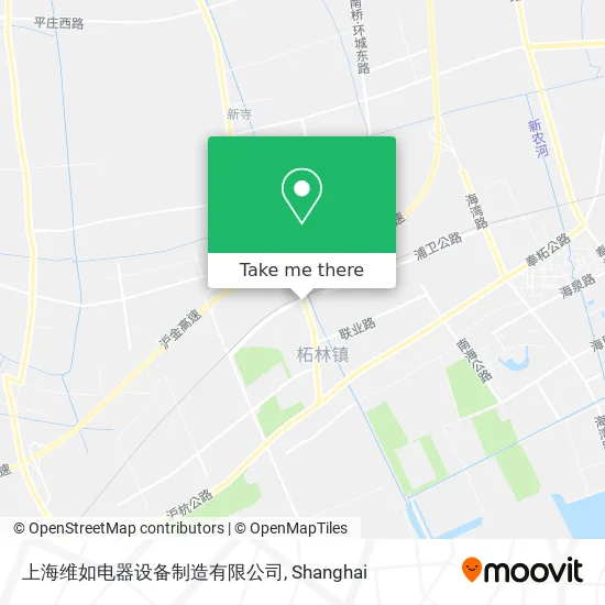 上海维如电器设备制造有限公司 map