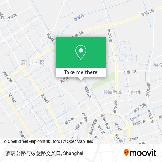 嘉唐公路与绿意路交叉口 map