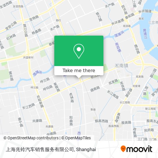 上海兆铃汽车销售服务有限公司 map