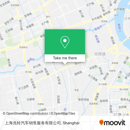 上海兆铃汽车销售服务有限公司 map