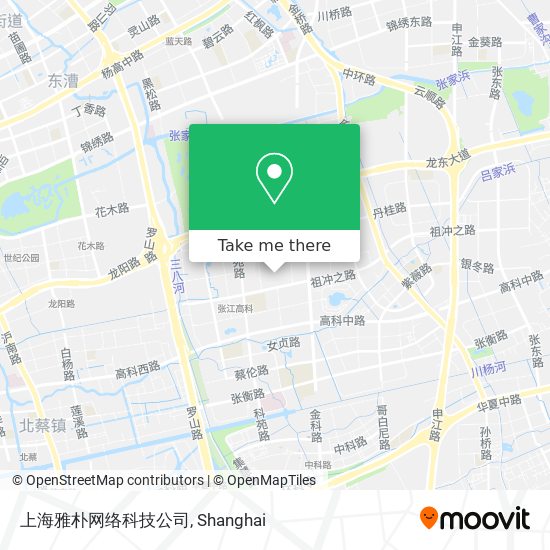 上海雅朴网络科技公司 map