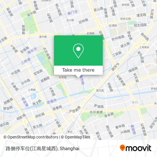 路侧停车位(江南星城西) map