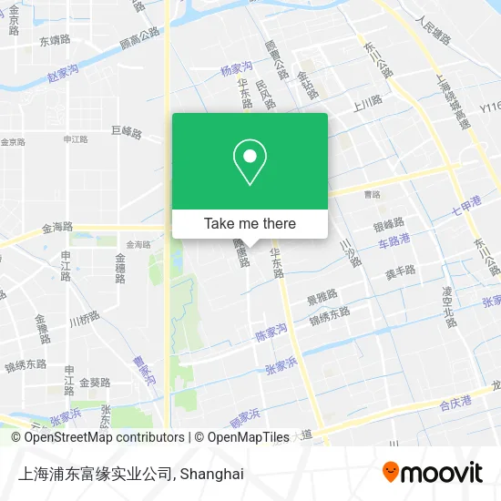 上海浦东富缘实业公司 map