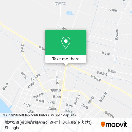 城桥5路(鼓浪屿路陈海公路-西门汽车站(下客站)) map