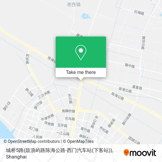 城桥5路(鼓浪屿路陈海公路-西门汽车站(下客站)) map