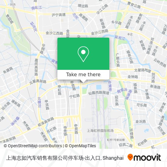 上海志如汽车销售有限公司停车场-出入口 map