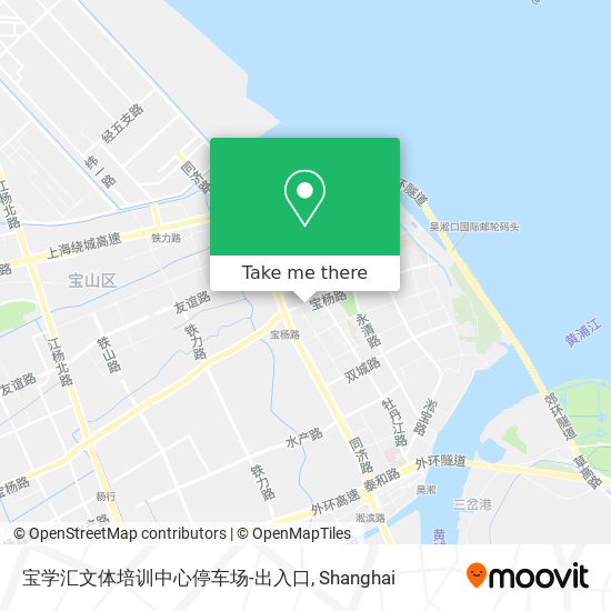 宝学汇文体培训中心停车场-出入口 map