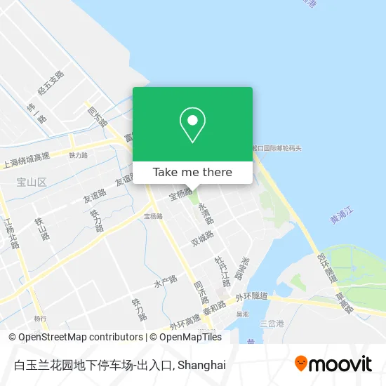 白玉兰花园地下停车场-出入口 map