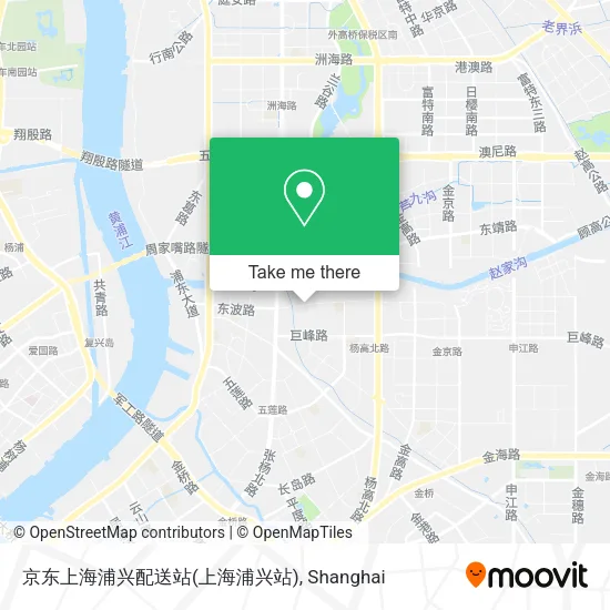 京东上海浦兴配送站(上海浦兴站) map