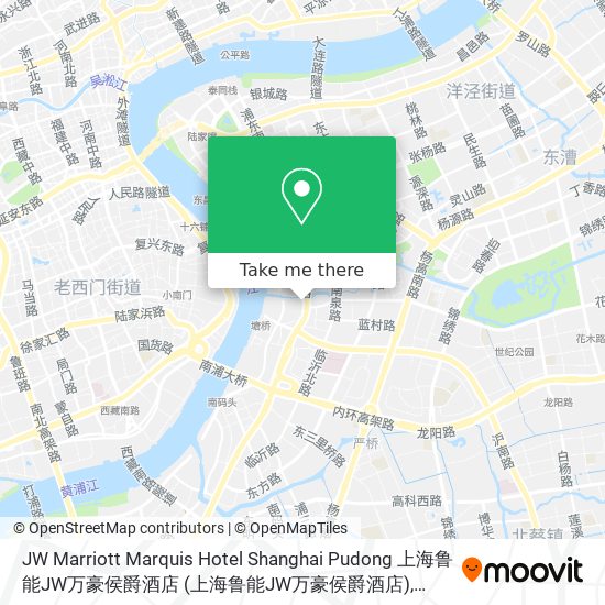 JW Marriott Marquis Hotel Shanghai Pudong 上海鲁能JW万豪侯爵酒店 map