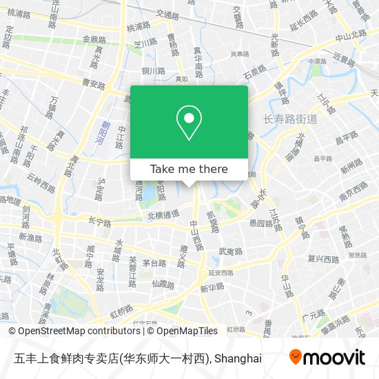 五丰上食鲜肉专卖店(华东师大一村西) map