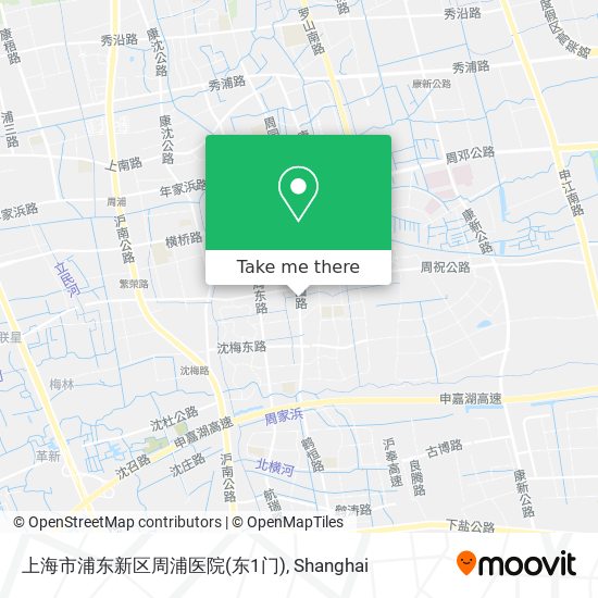 上海市浦东新区周浦医院(东1门) map