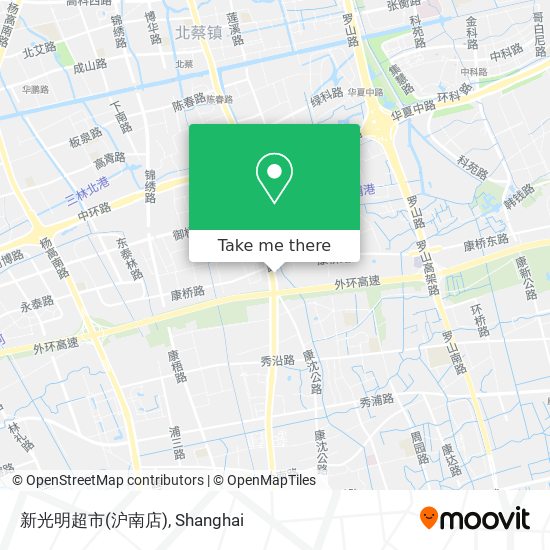 新光明超市(沪南店) map