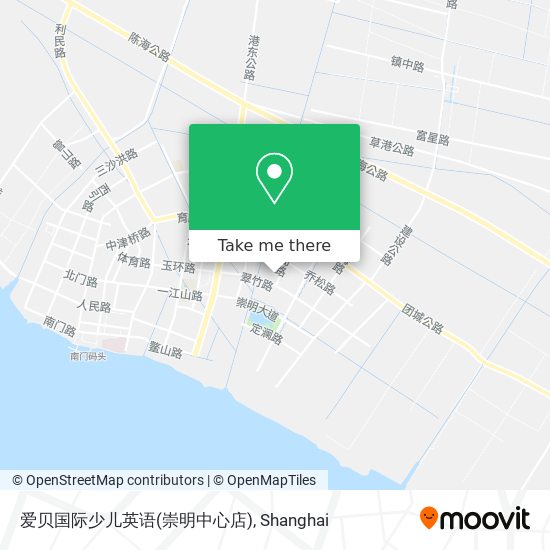 爱贝国际少儿英语(崇明中心店) map