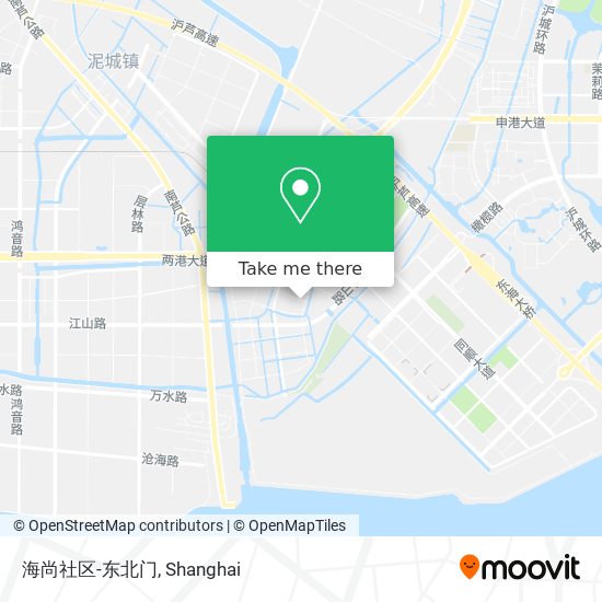 海尚社区-东北门 map