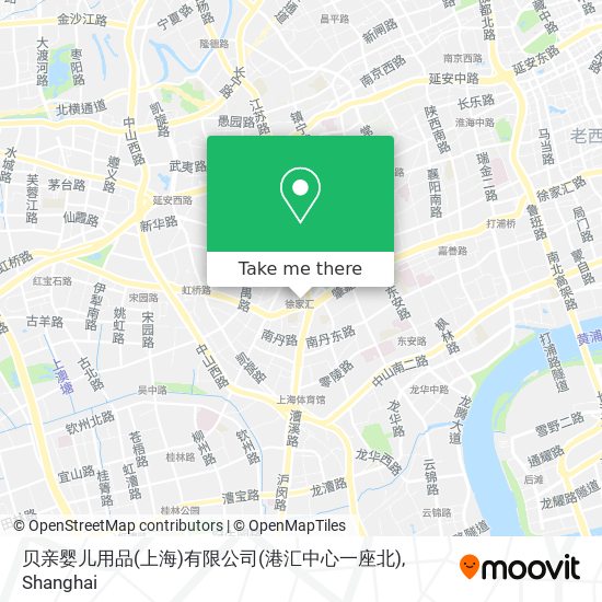 贝亲婴儿用品(上海)有限公司(港汇中心一座北) map