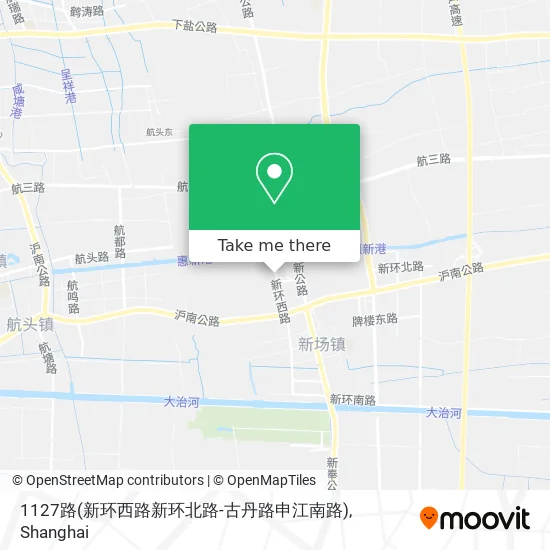 1127路(新环西路新环北路-古丹路申江南路) map