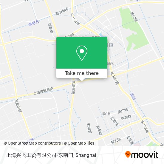 上海兴飞工贸有限公司-东南门 map