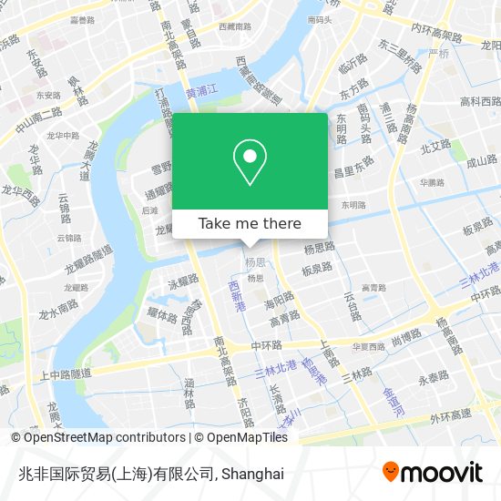 兆非国际贸易(上海)有限公司 map