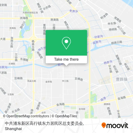 中共浦东新区高行镇东力居民区总支委员会 map