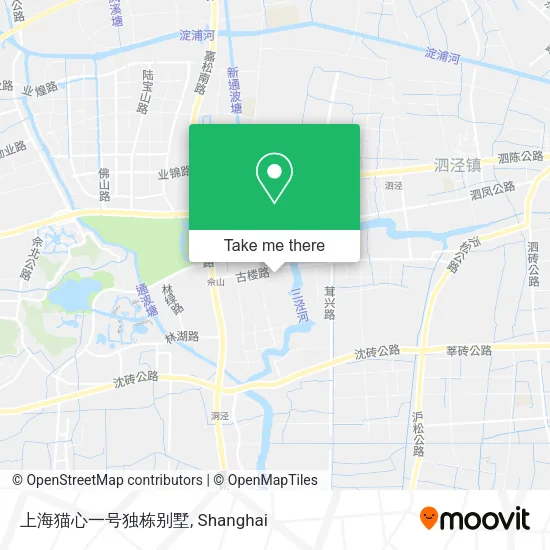 上海猫心一号独栋别墅 map