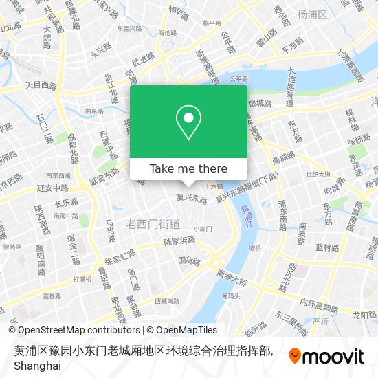 黄浦区豫园小东门老城厢地区环境综合治理指挥部 map