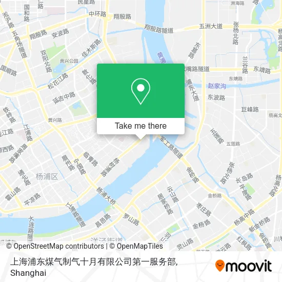 上海浦东煤气制气十月有限公司第一服务部 map