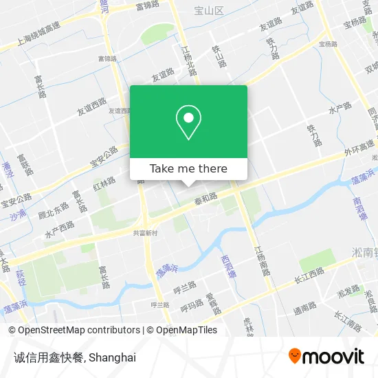 诚信用鑫快餐 map
