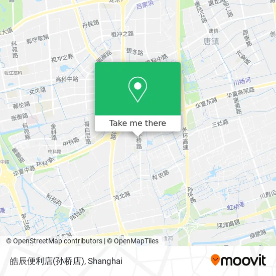 皓辰便利店(孙桥店) map