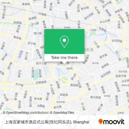 上海宜家城市酒店式公寓(世纪同乐店) map