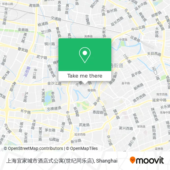 上海宜家城市酒店式公寓(世纪同乐店) map