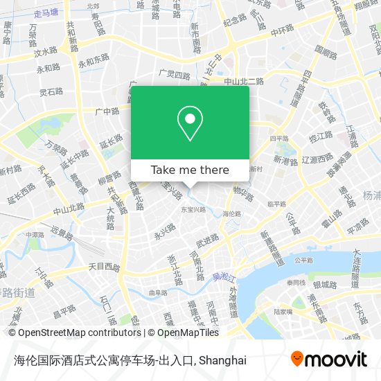 海伦国际酒店式公寓停车场-出入口 map