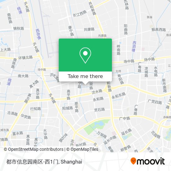都市信息园南区-西1门 map