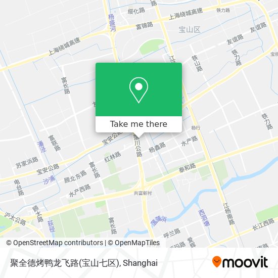 聚全德烤鸭龙飞路(宝山七区) map