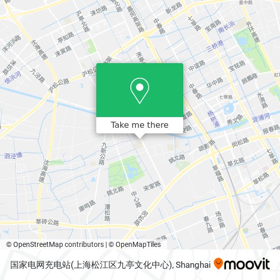 国家电网充电站(上海松江区九亭文化中心) map