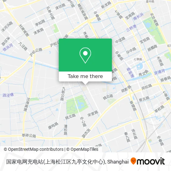 国家电网充电站(上海松江区九亭文化中心) map