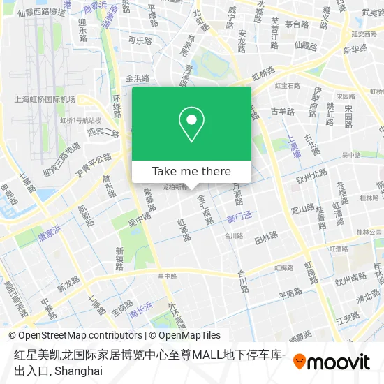 红星美凯龙国际家居博览中心至尊MALL地下停车库-出入口 map