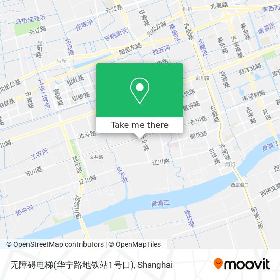 无障碍电梯(华宁路地铁站1号口) map