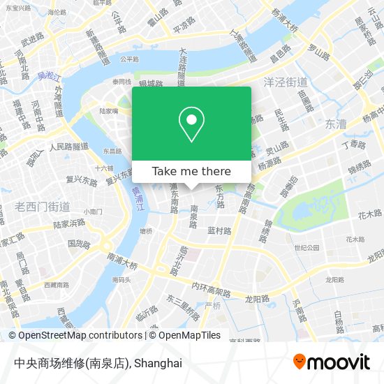 中央商场维修(南泉店) map