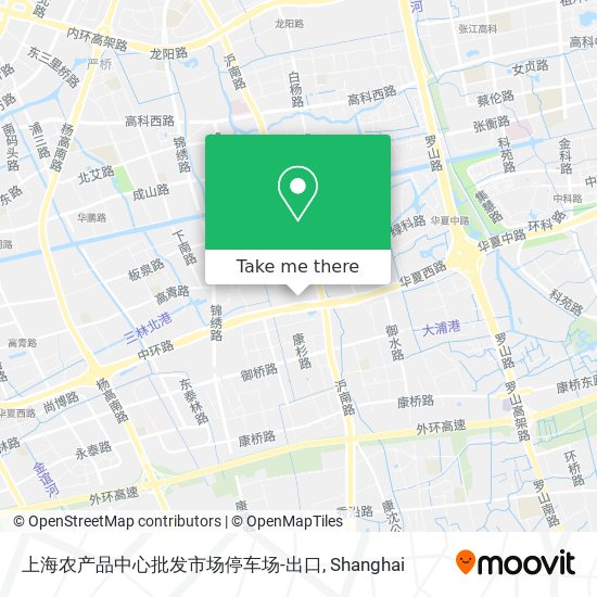 上海农产品中心批发市场停车场-出口 map